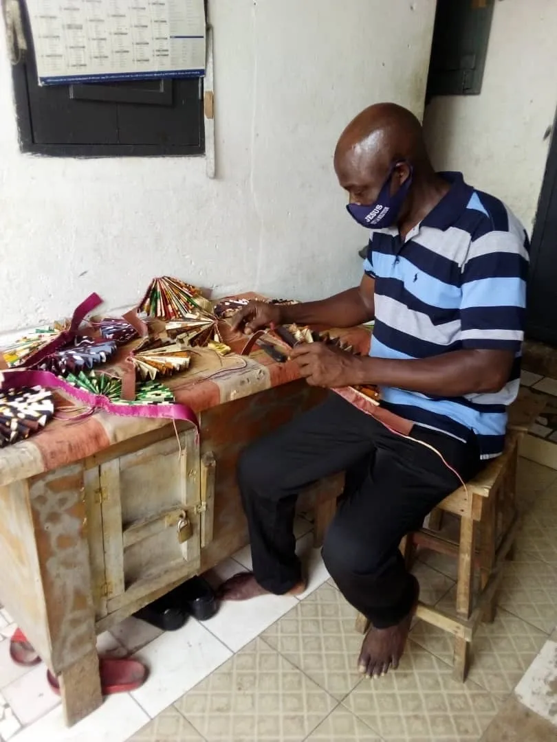 African hand fans